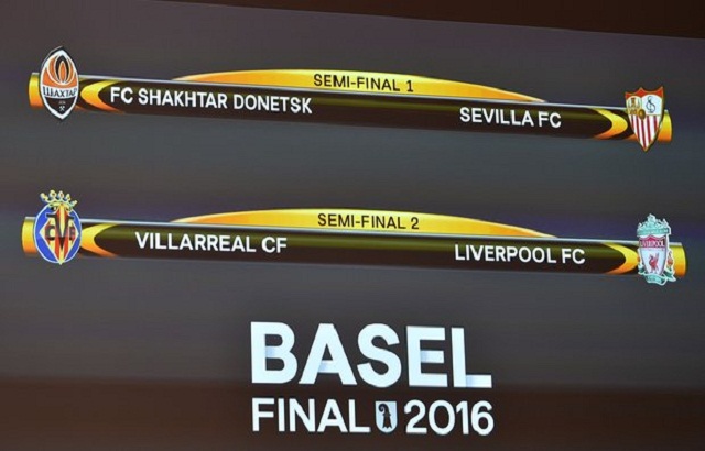 Sevilla proti Šahtarju, "Lpool" proti Villarrealu