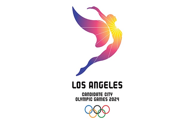 Mesto angelov z novim logotipom po OI 2024