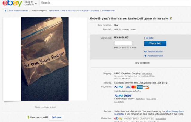 Prodajal zrak z zadnje tekme "črne mambe"