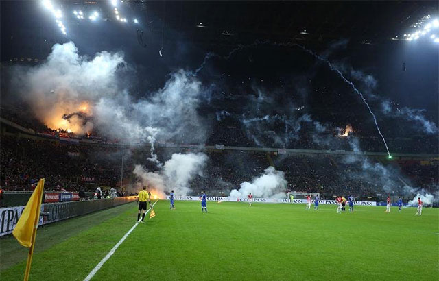 Hrvaška proti Italiji pred praznimi tribunami