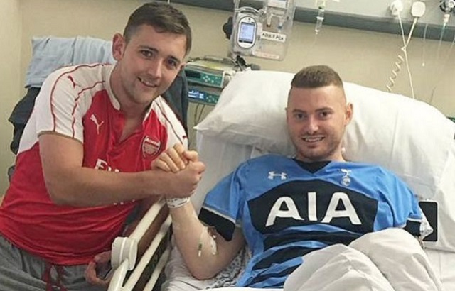 Navijač Arsenala z ledvico rešil življenje rivalu
